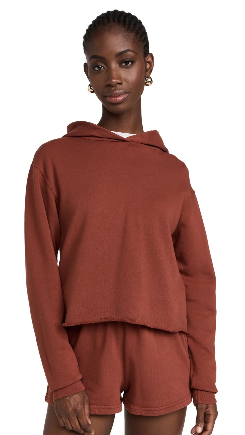 Beach Fleece Cut Off Hoodie