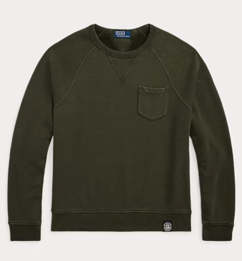 Garment-Dyed Fleece Sweatshirt