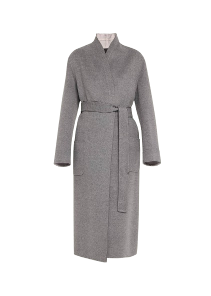 Cashmere and Wool Belted Caban Coat