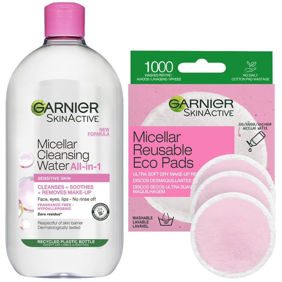 Micellar Cleansing Water + Make up Remover Eco Pads