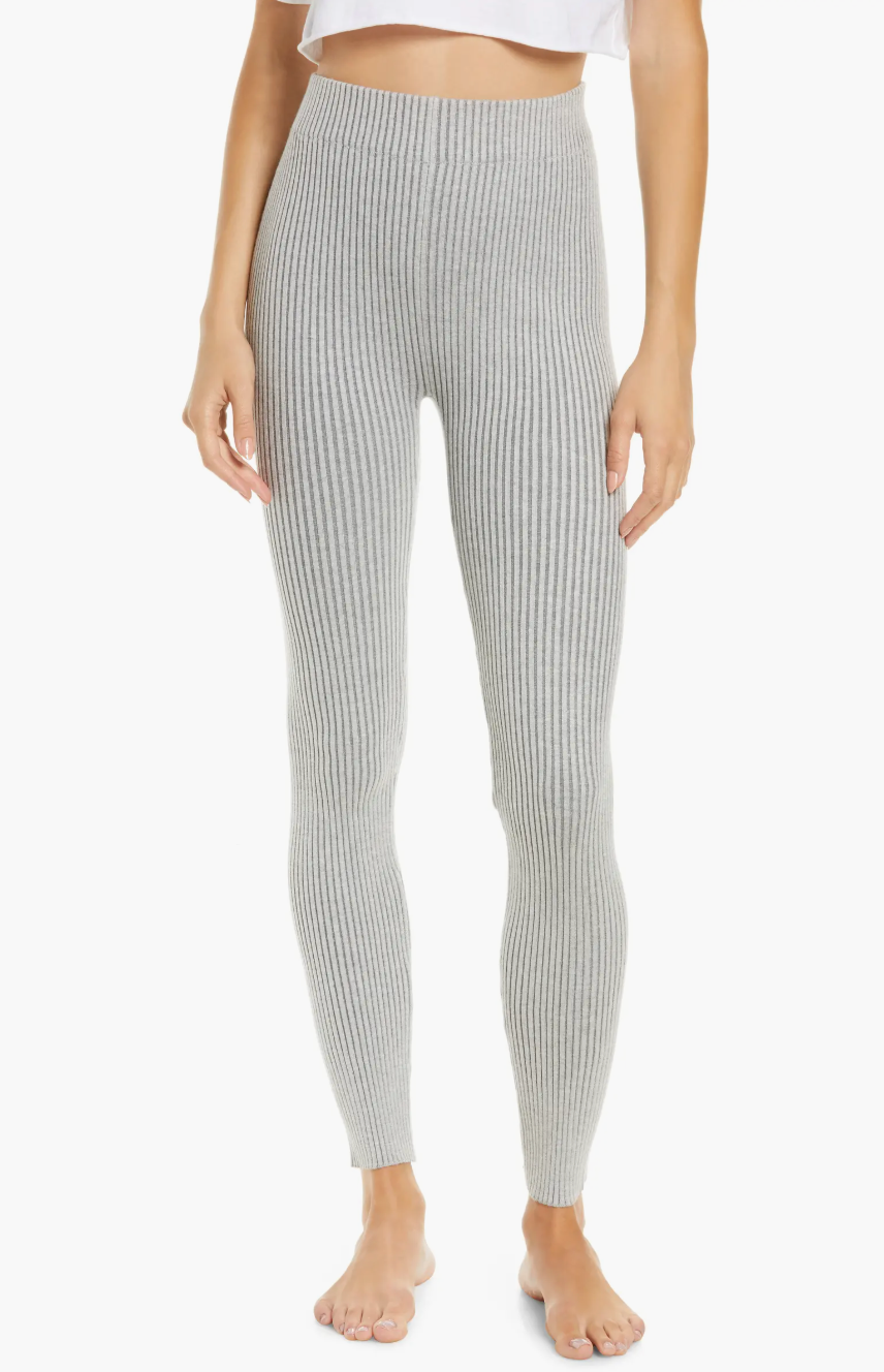 ribbed cozy leggings  