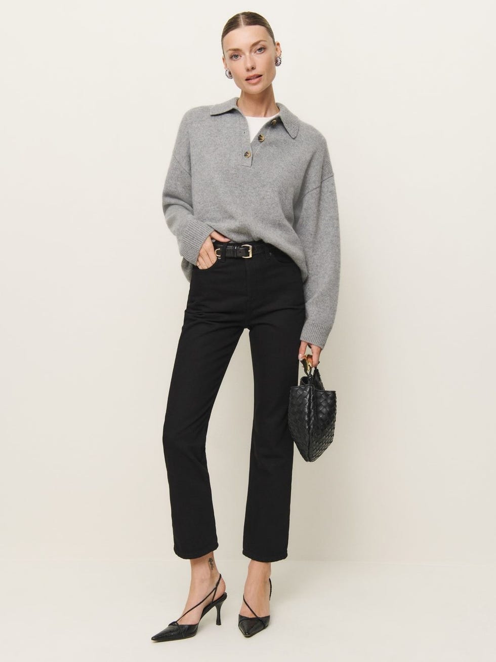 Cynthia High Rise Straight Cropped Jeans 