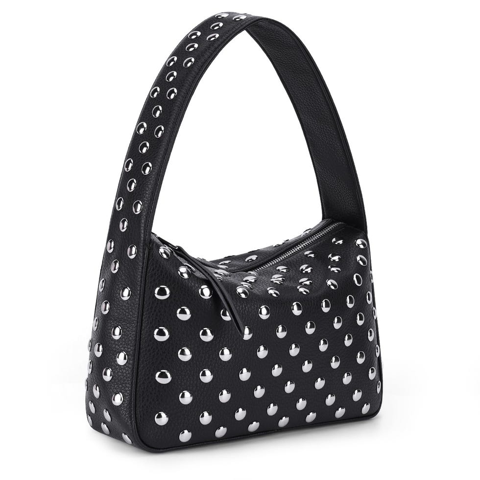 Studded Black Shoulder Bag