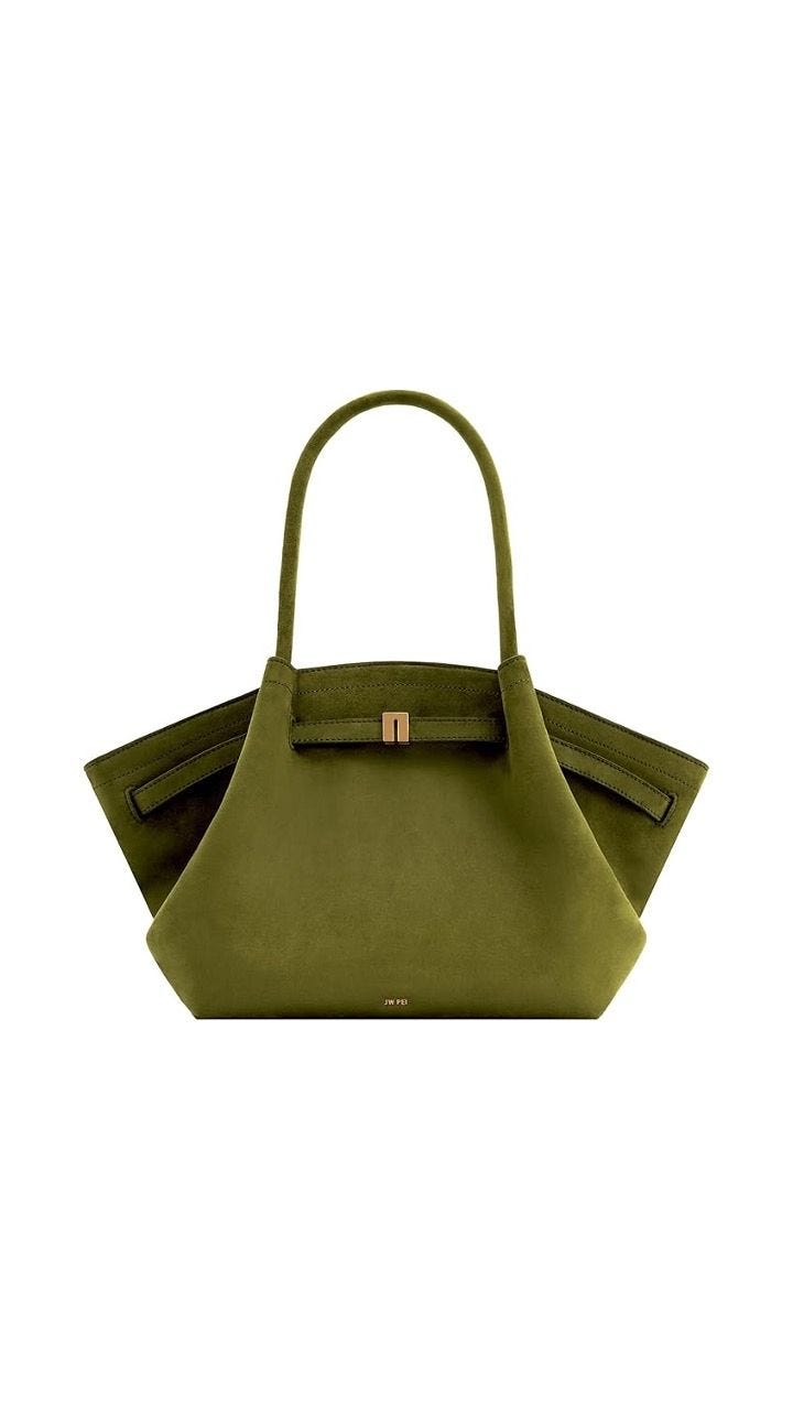 Hana Medium Faux Suede Tote Bag