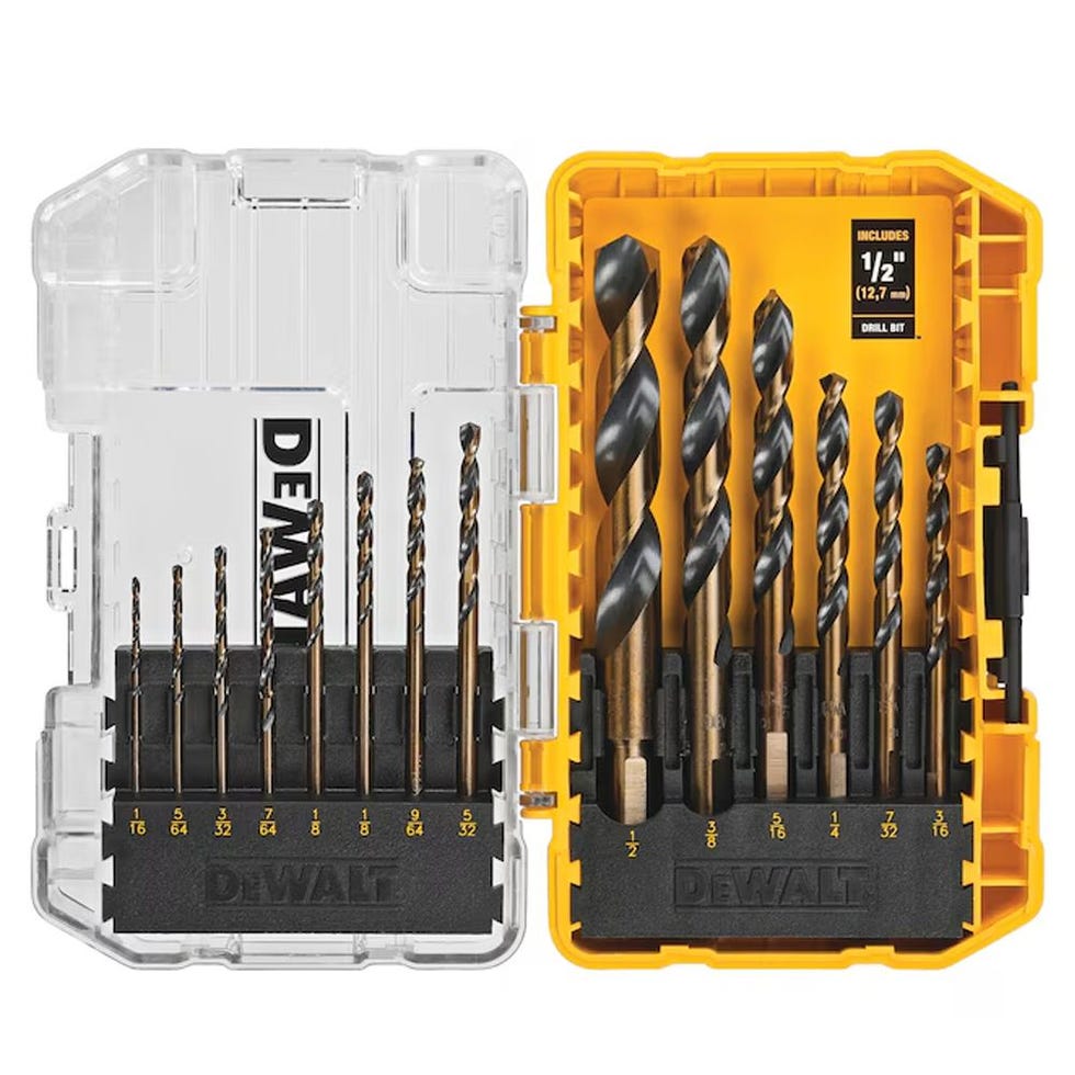 14-Piece Black and Gold Coated Hss Twist Drill Bit Set