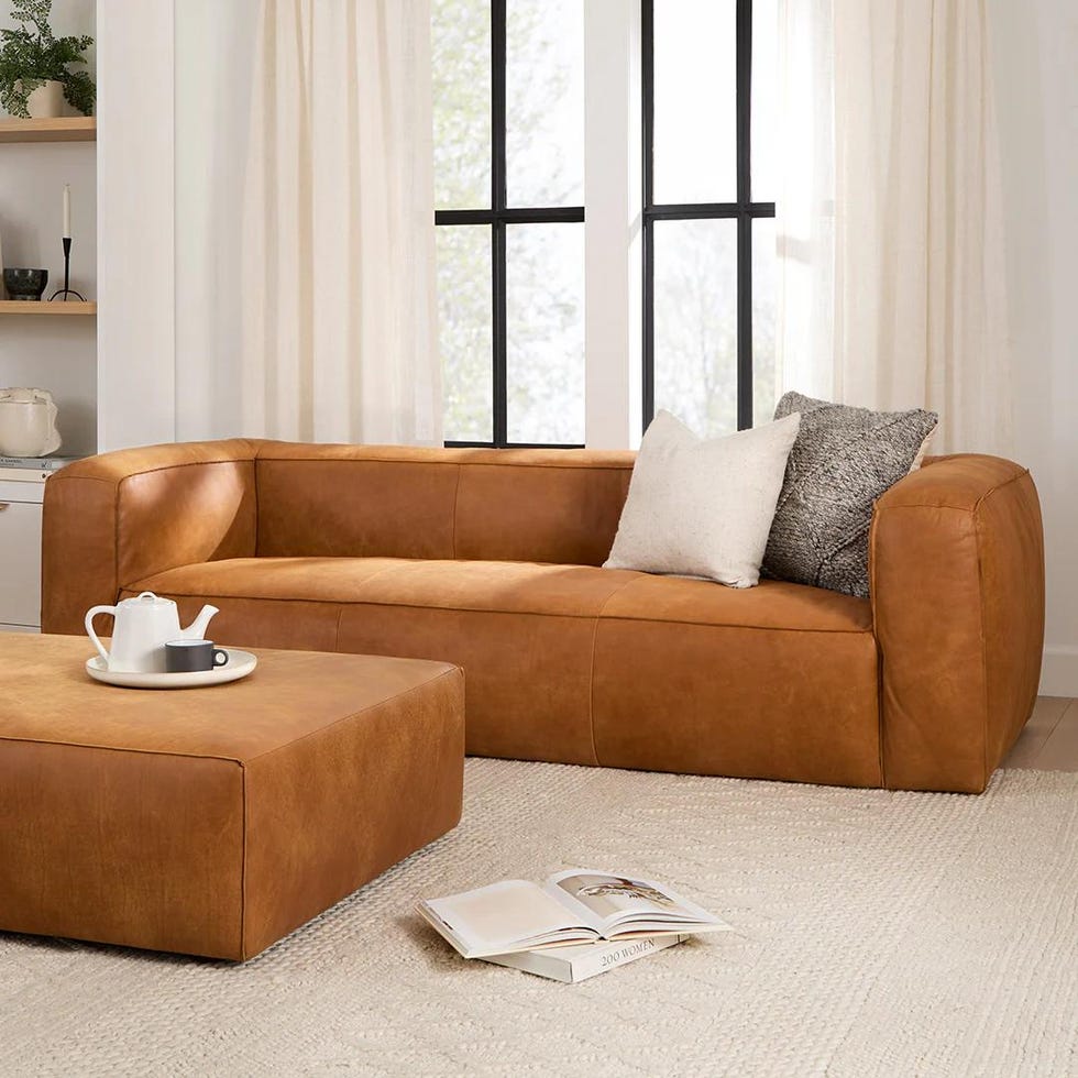 Cigar Leather Sofa 