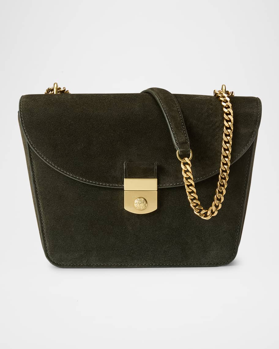 Flap Suede Chain Shoulder Bag