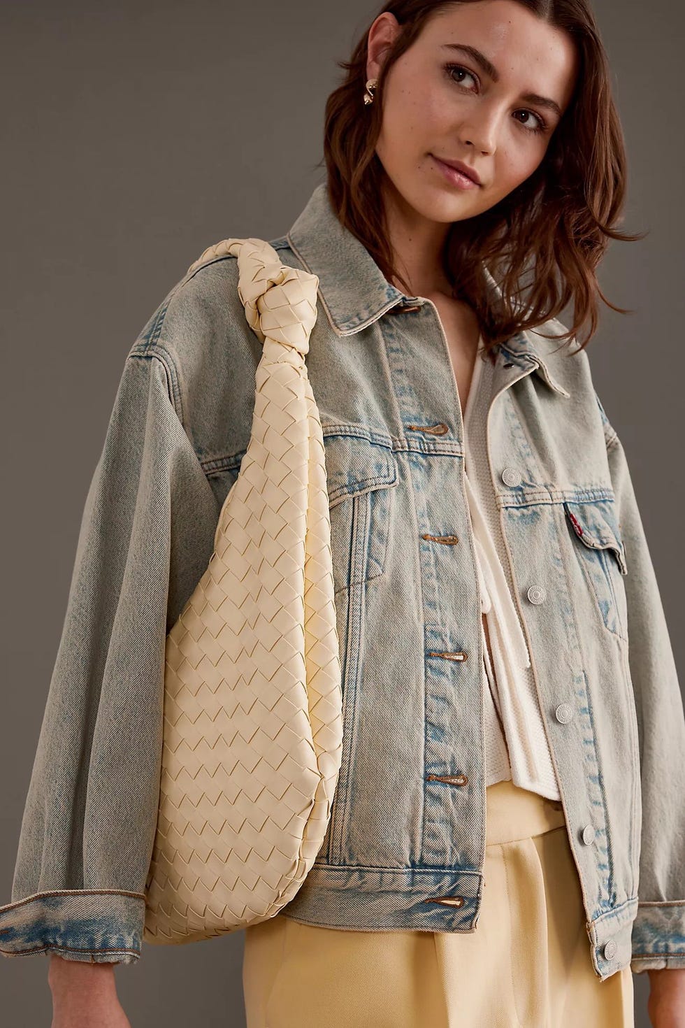 The Brigitte Woven Satchel Bag