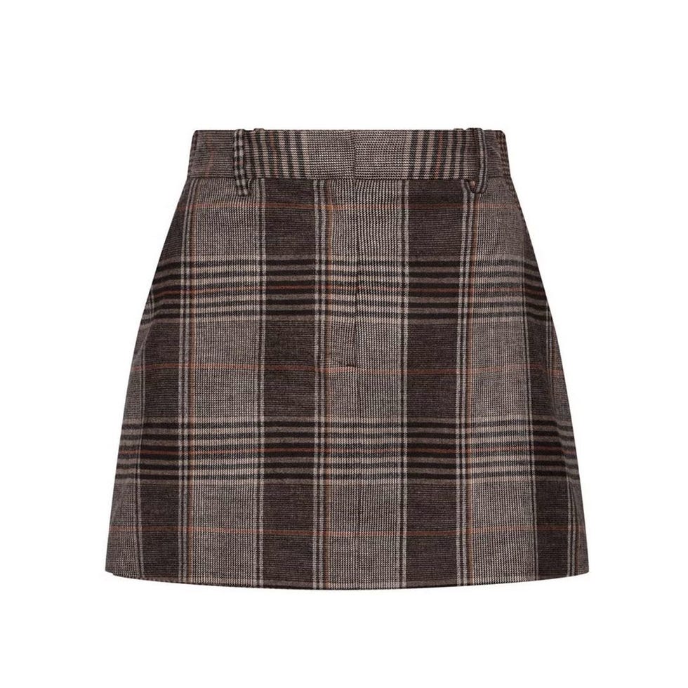 Mini Tailored Skirt in Viscose Blend