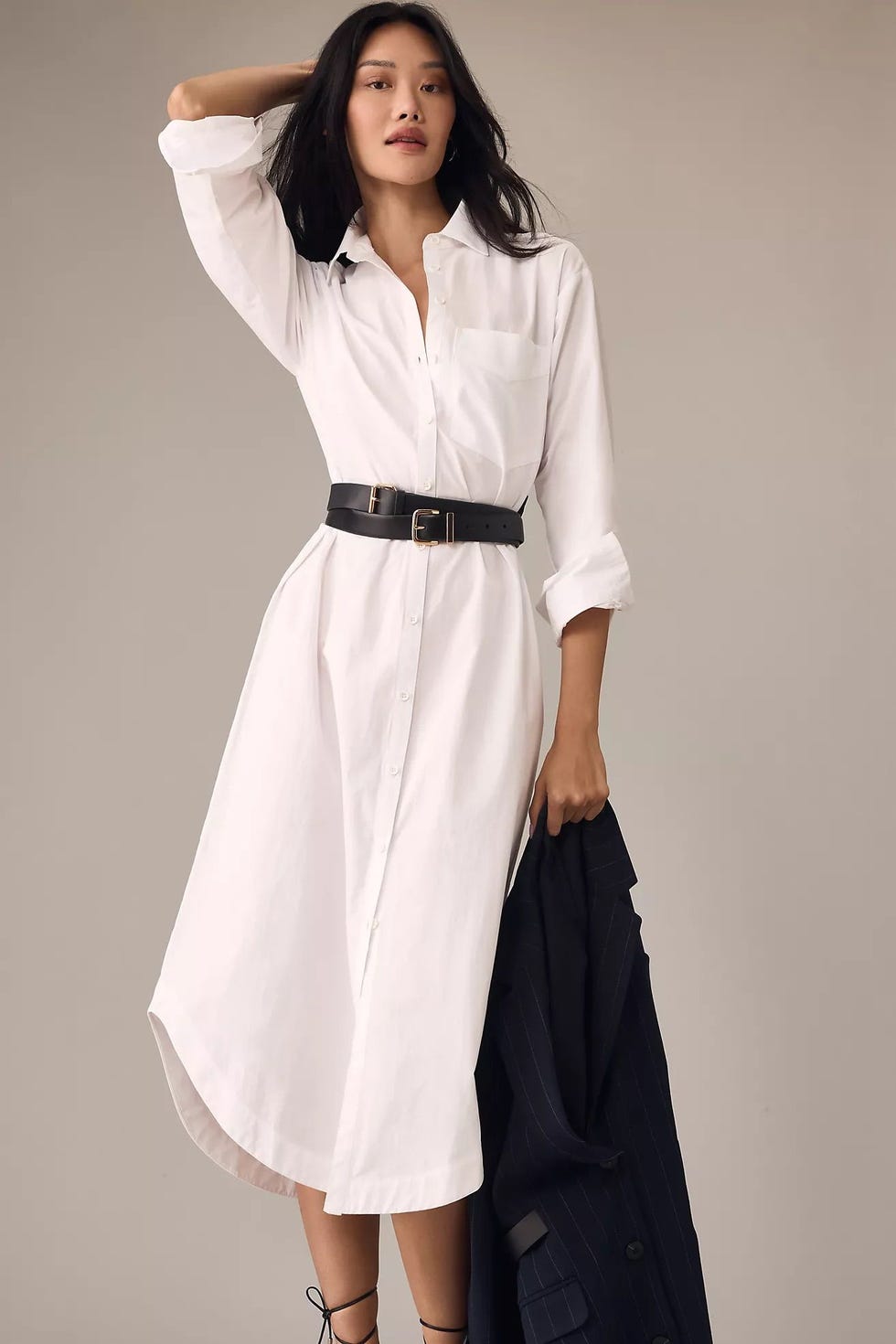 Long-Sleeve Shirt Dress