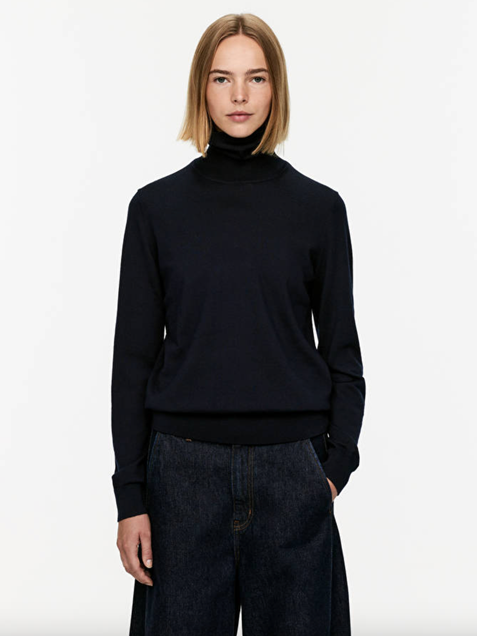 Roll-Neck Merino Jumper