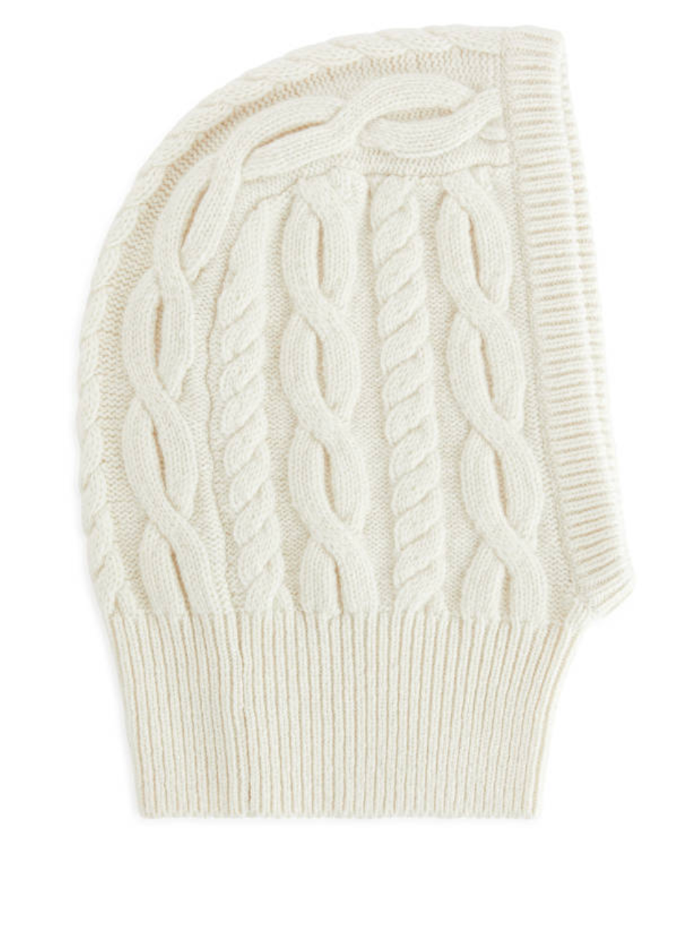 Cable-Knit Fitted Hood