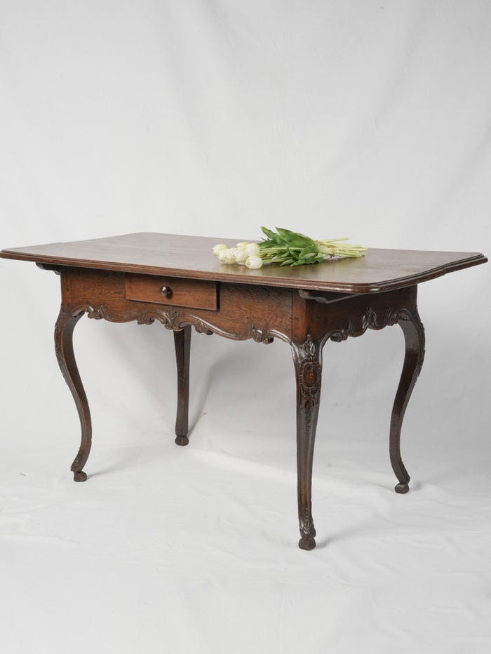 18th-Century Swiss Oak Desk