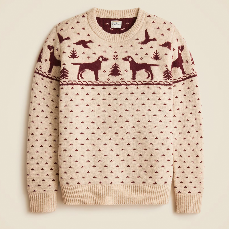 Fair Isle Lambswool Crewneck Sweater