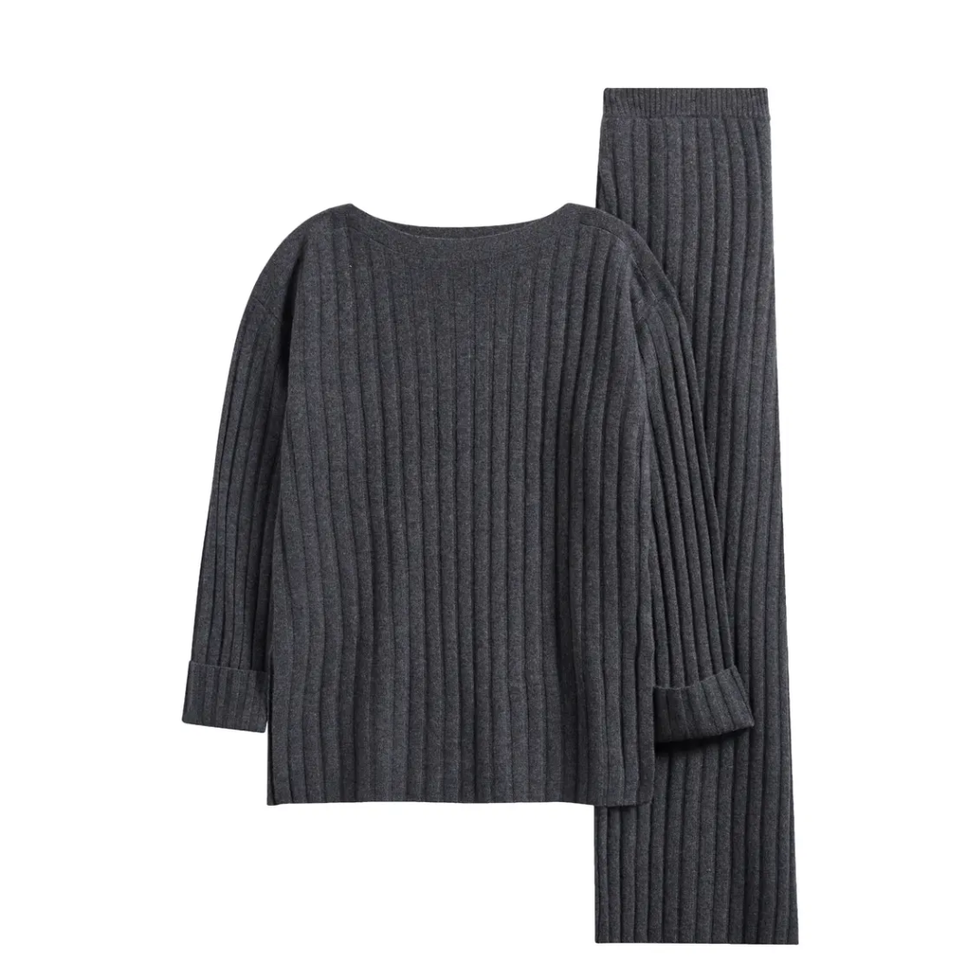 Ribbed Cashmere Lounge Set