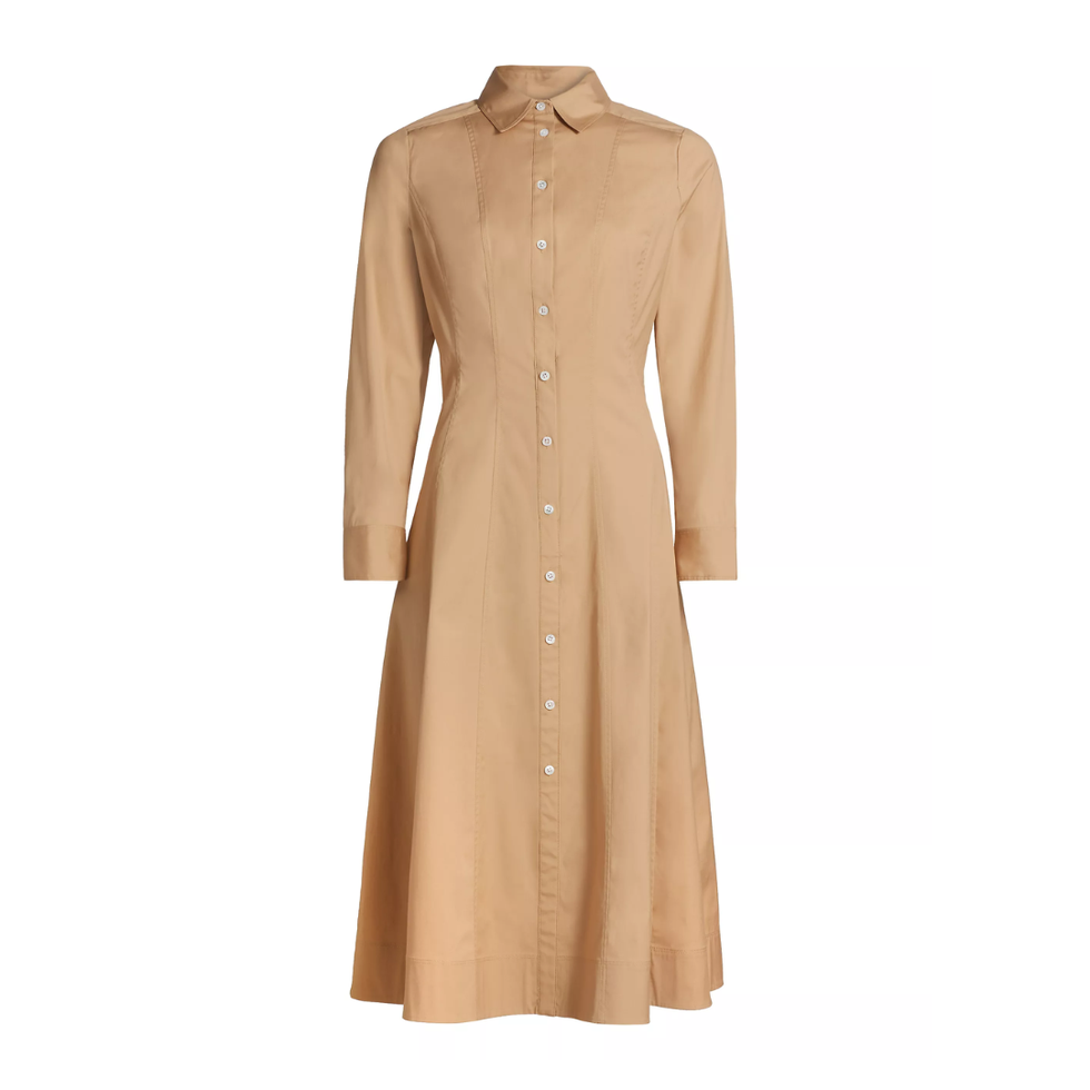 Goldie Stretch-Cotton Poplin Shirtdress