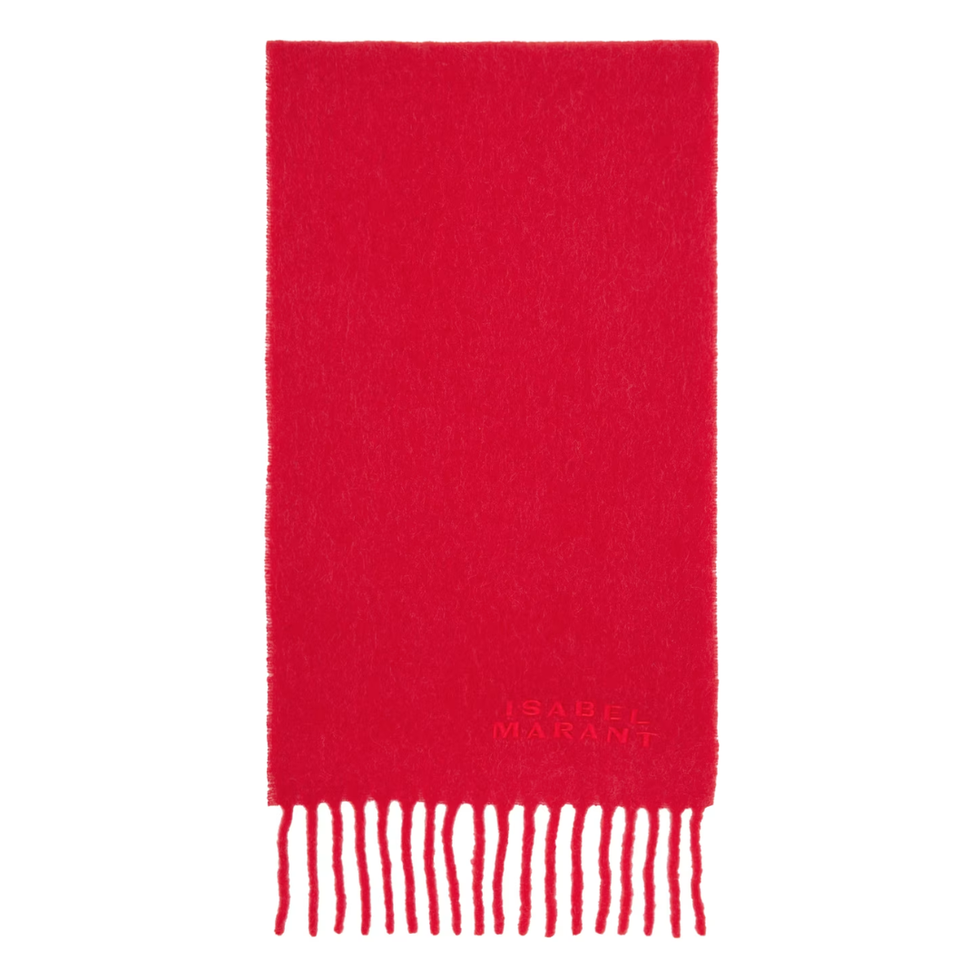 Red Firny Scarf