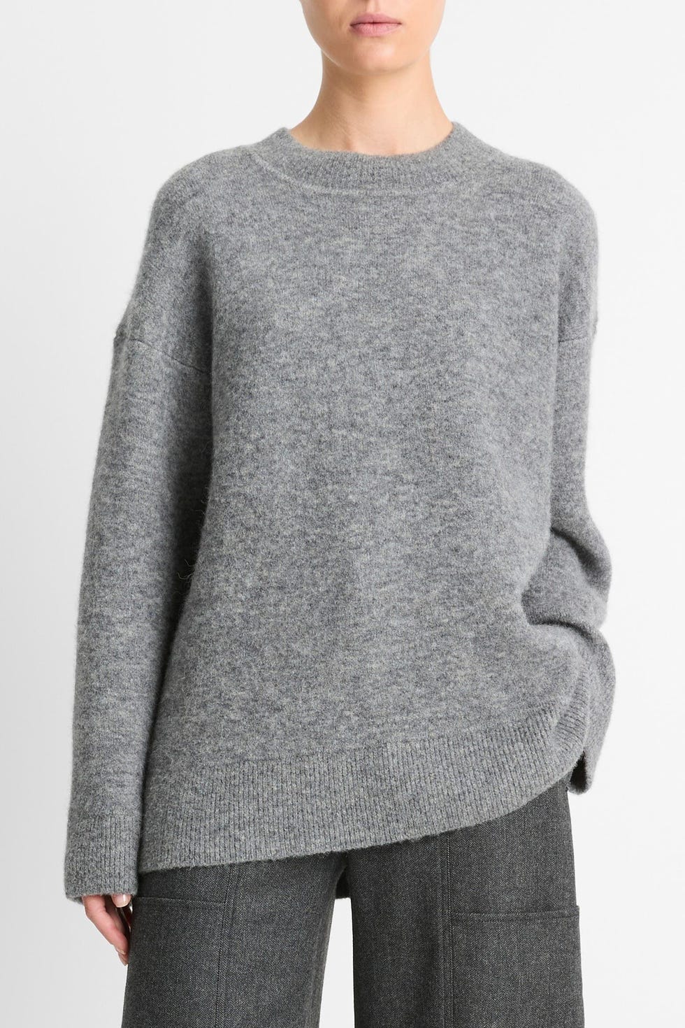 Textured Soft Sculpt Oversize Tunic Sweater Textured Soft Sculpt Oversize Tunic Sweater
