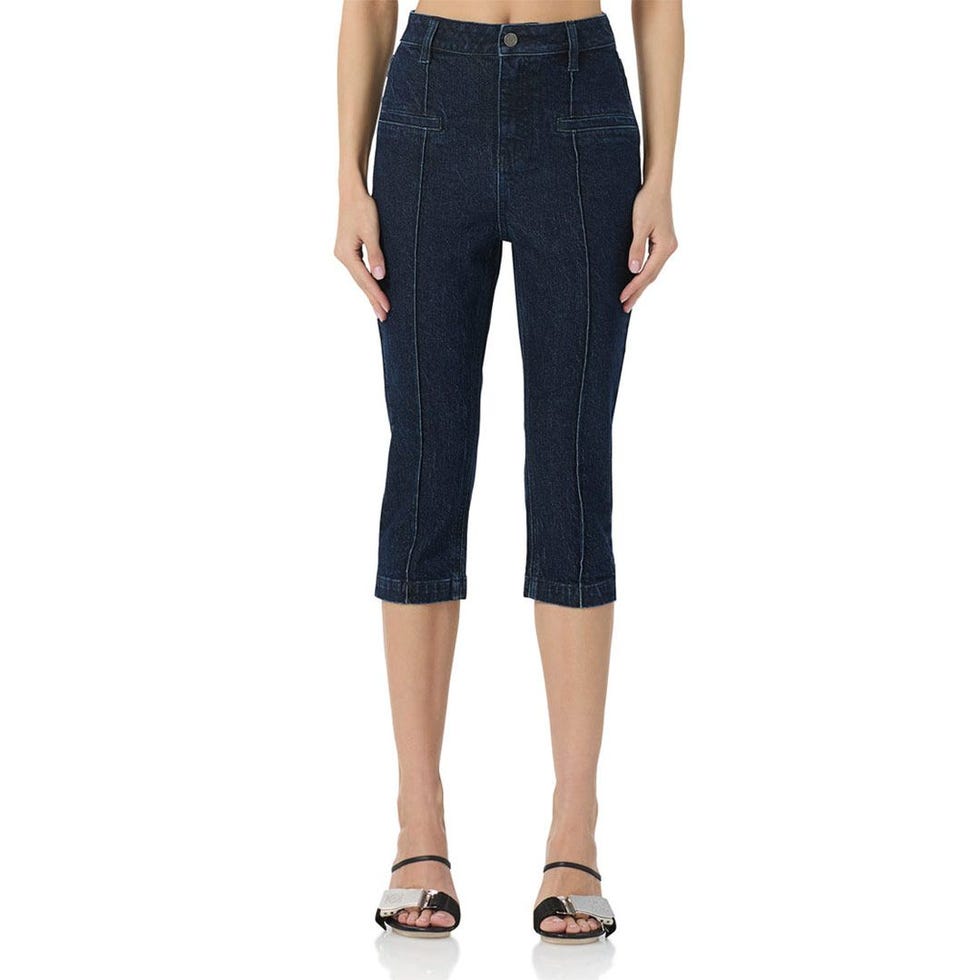 Pixie Pintuck Capri Jeans