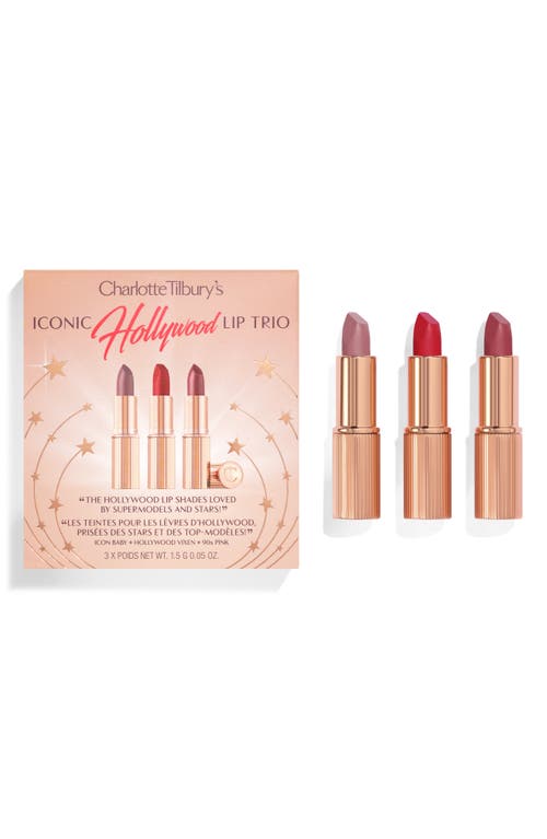 Iconic Hollywood Lipstick Trio 