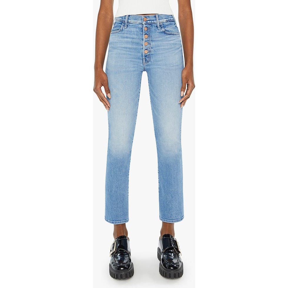 The Pixie Hustler High Waist Ankle Straight Leg Jeans