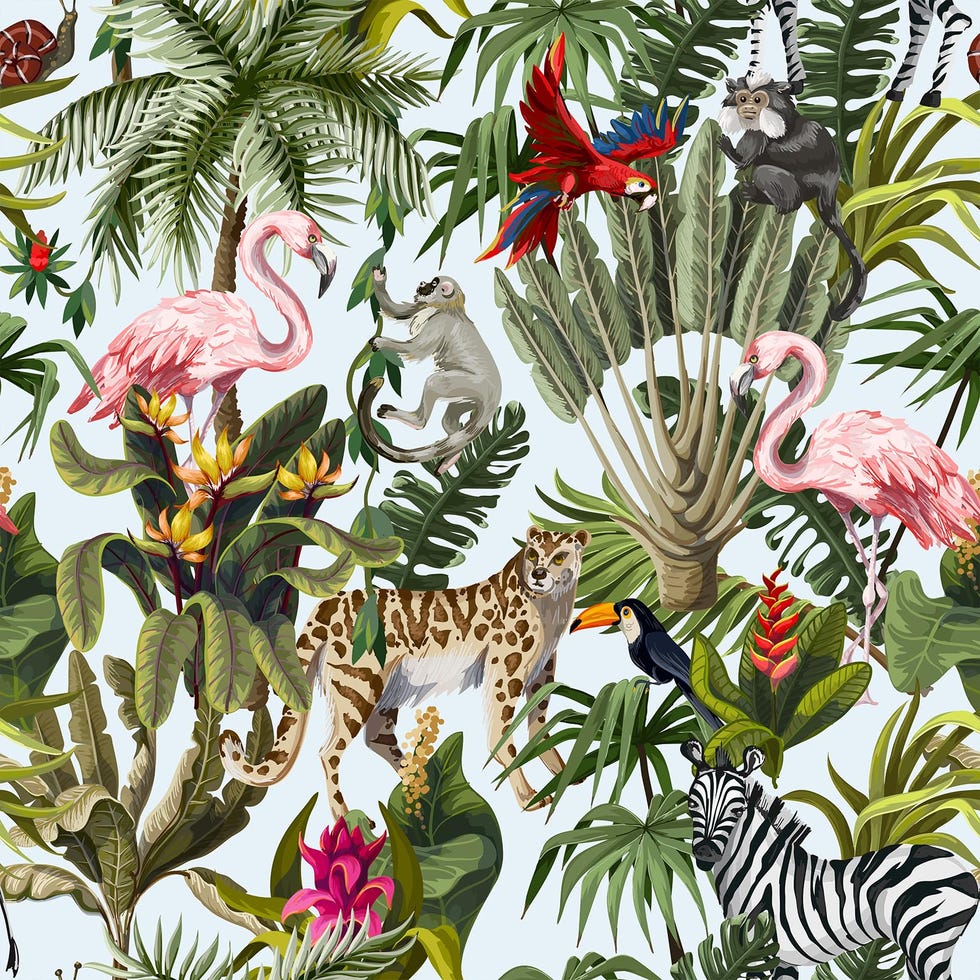 Papel pintado tropical