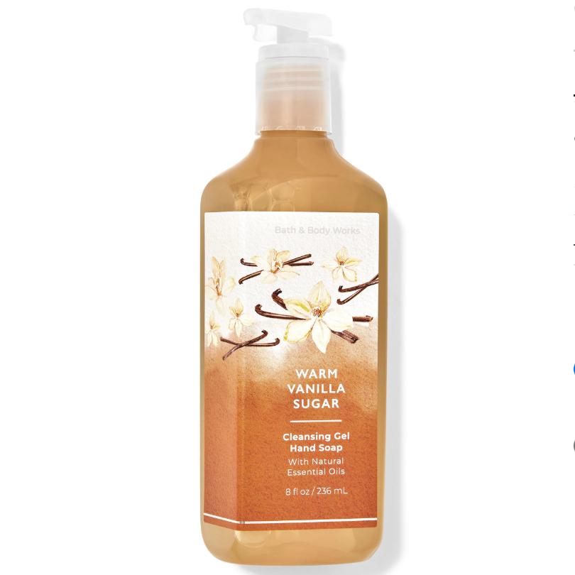 Warm Vanilla Sugar Gel Hand Soap