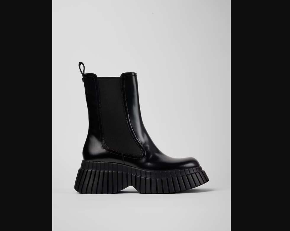 BCN Black Leather Chelsea Boots