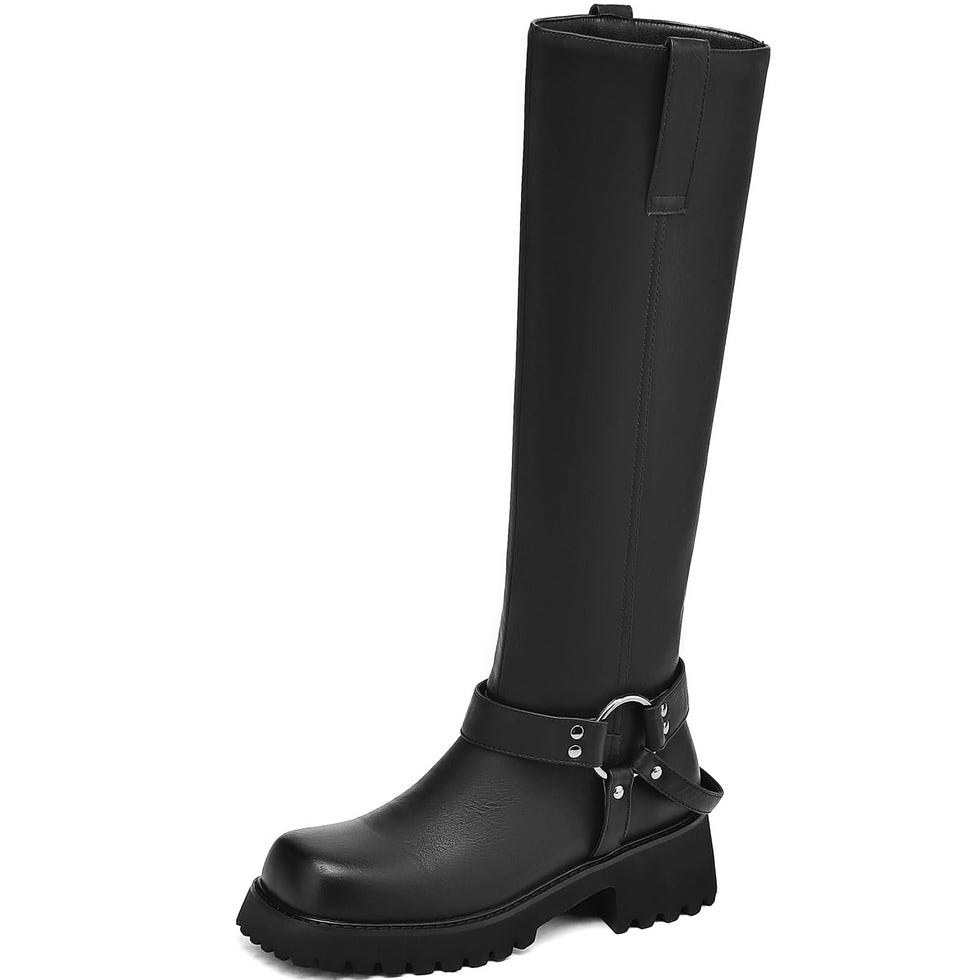 TEAIEUI Women's Knee High Boots Square Toe 