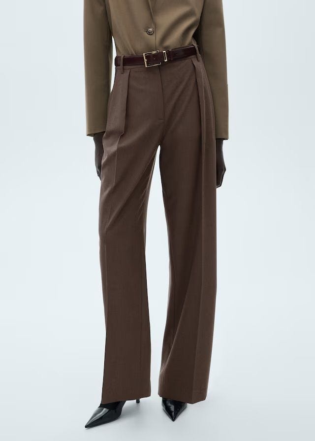Pantalón de vestir marrón
