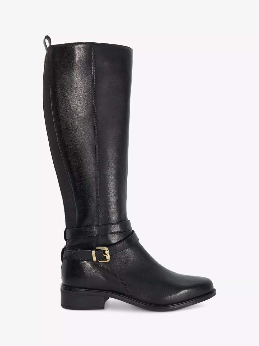 Dune Texaz Leather Knee-High Boots  Black