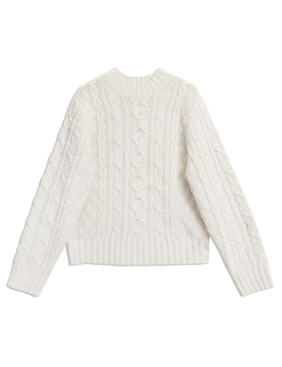 Cable Knit Crew Neck Jumper