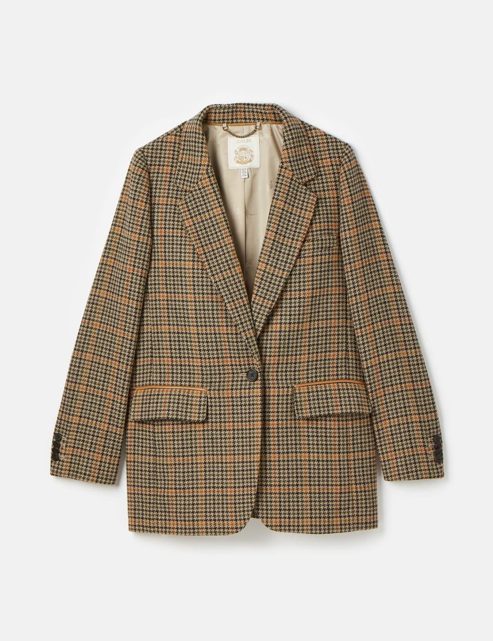 Checked Longline Blazer