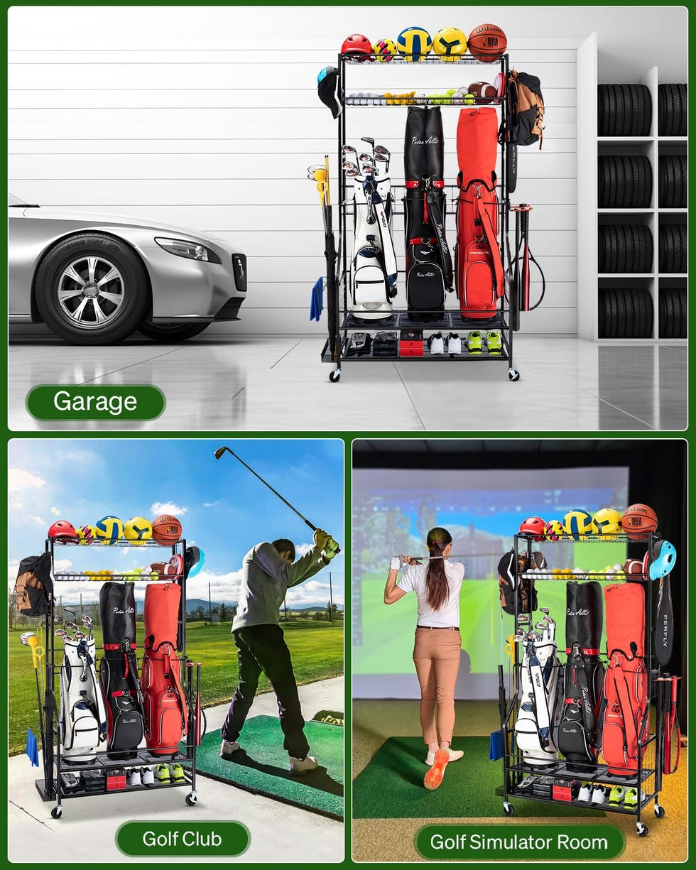 Golf Bag Storage Garage Organizer