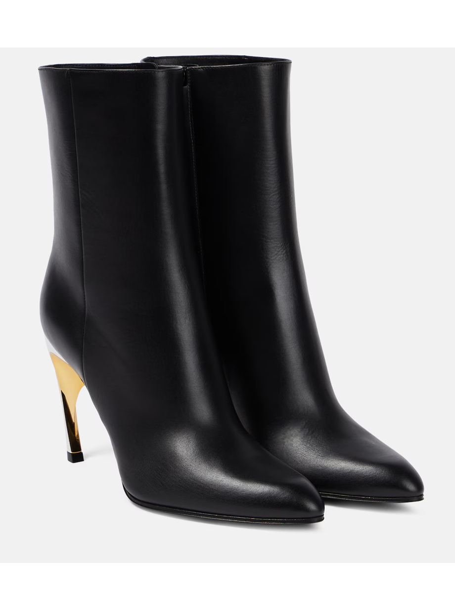 Armadillo leather ankle boots