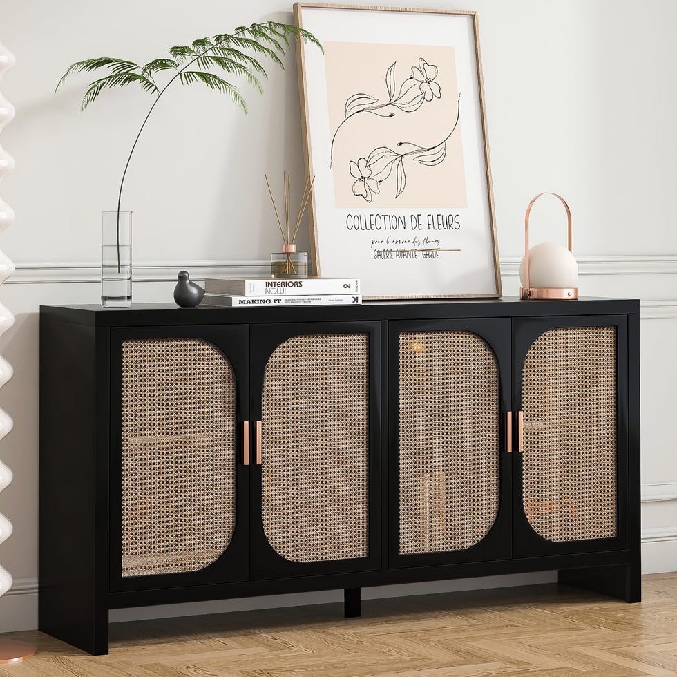 Rattan Buffet Sideboard 