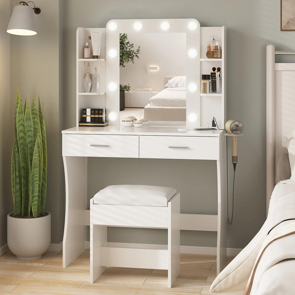 Vanity Desk with Lights