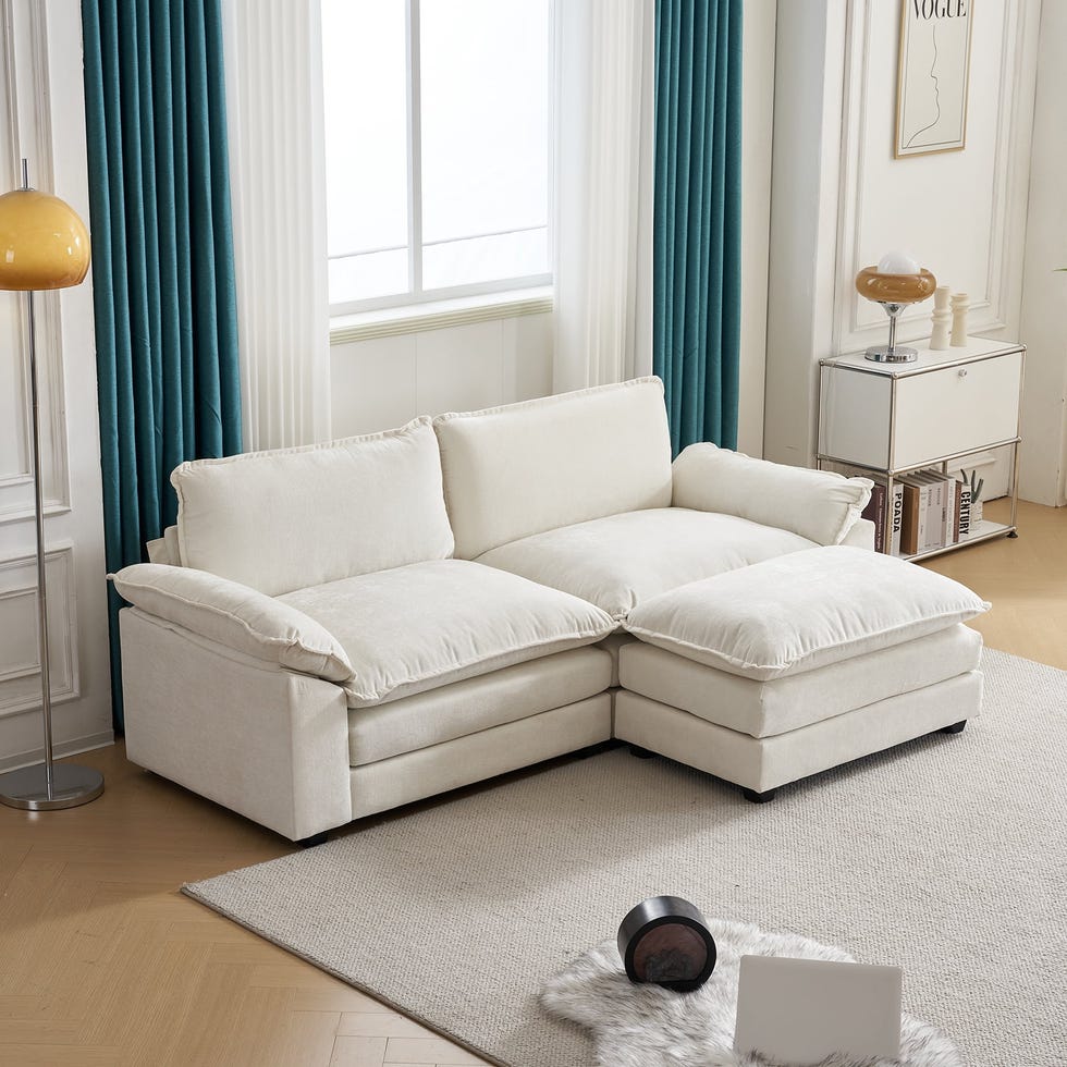 Sectional Sofa with Ottoman 