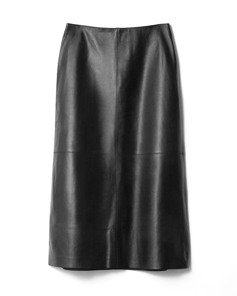 Leather Midi Skirt