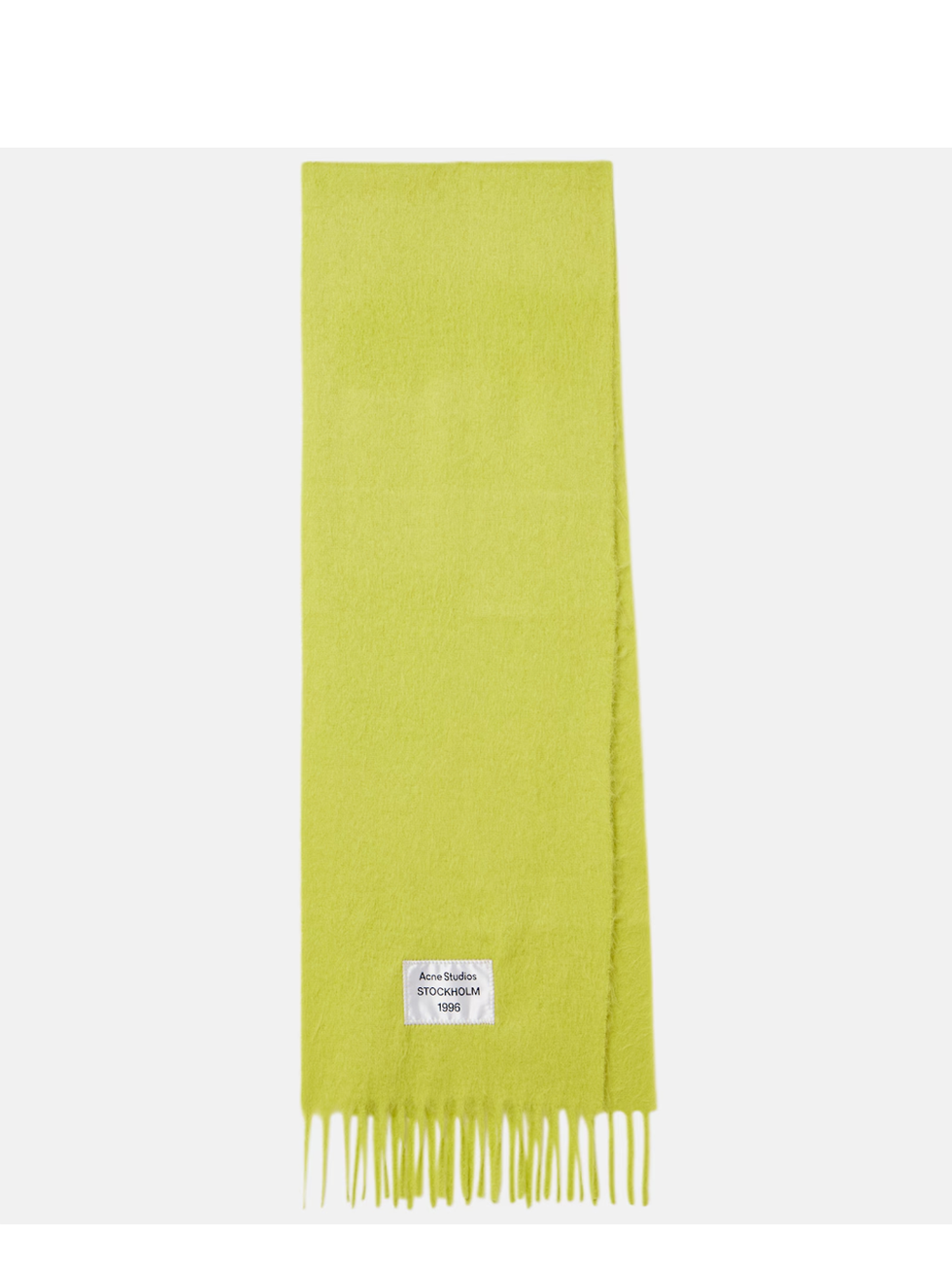 Logo wool-blend scarf