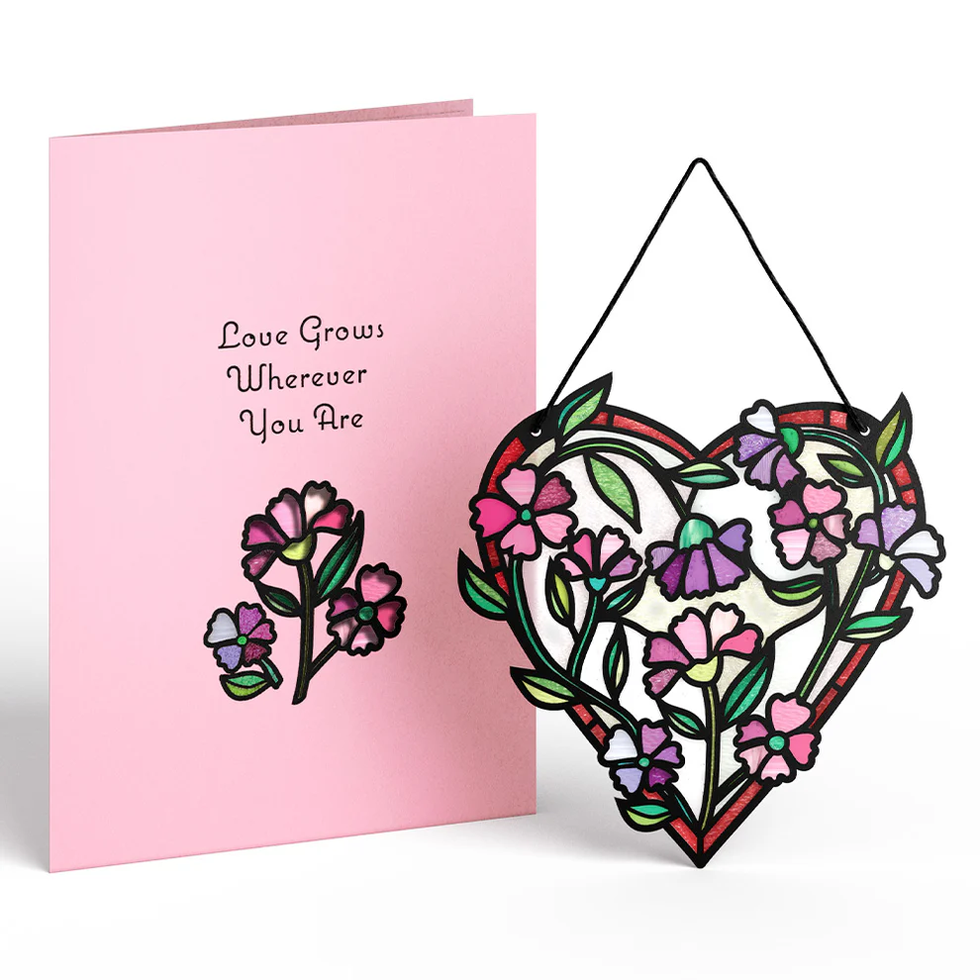 Love Grows Heart Suncatcher Card