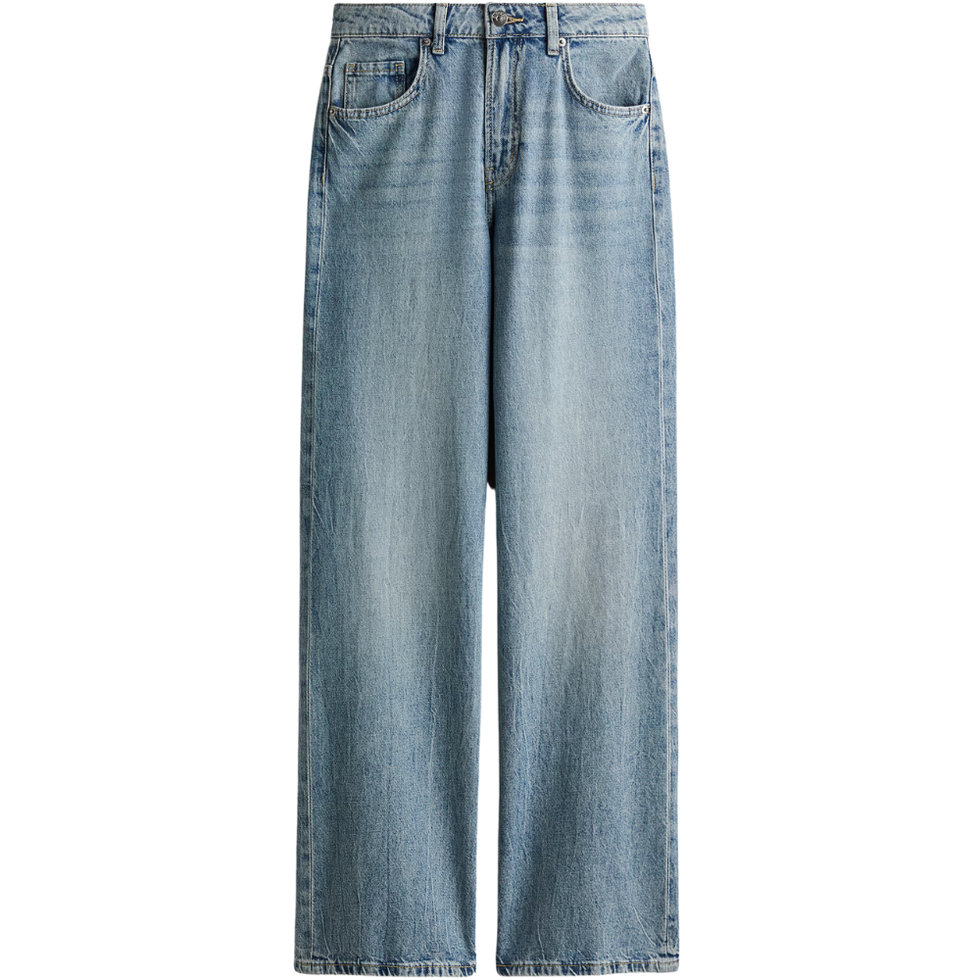 H&M wide leg jeans met hoge taille