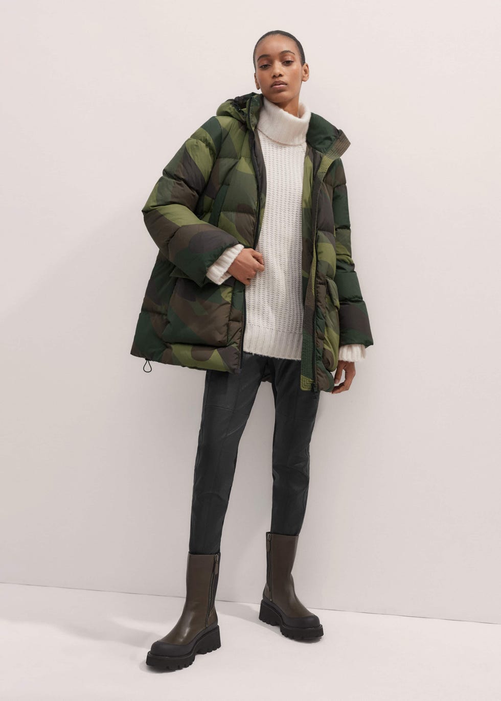 Camo Down Puffer Jacket