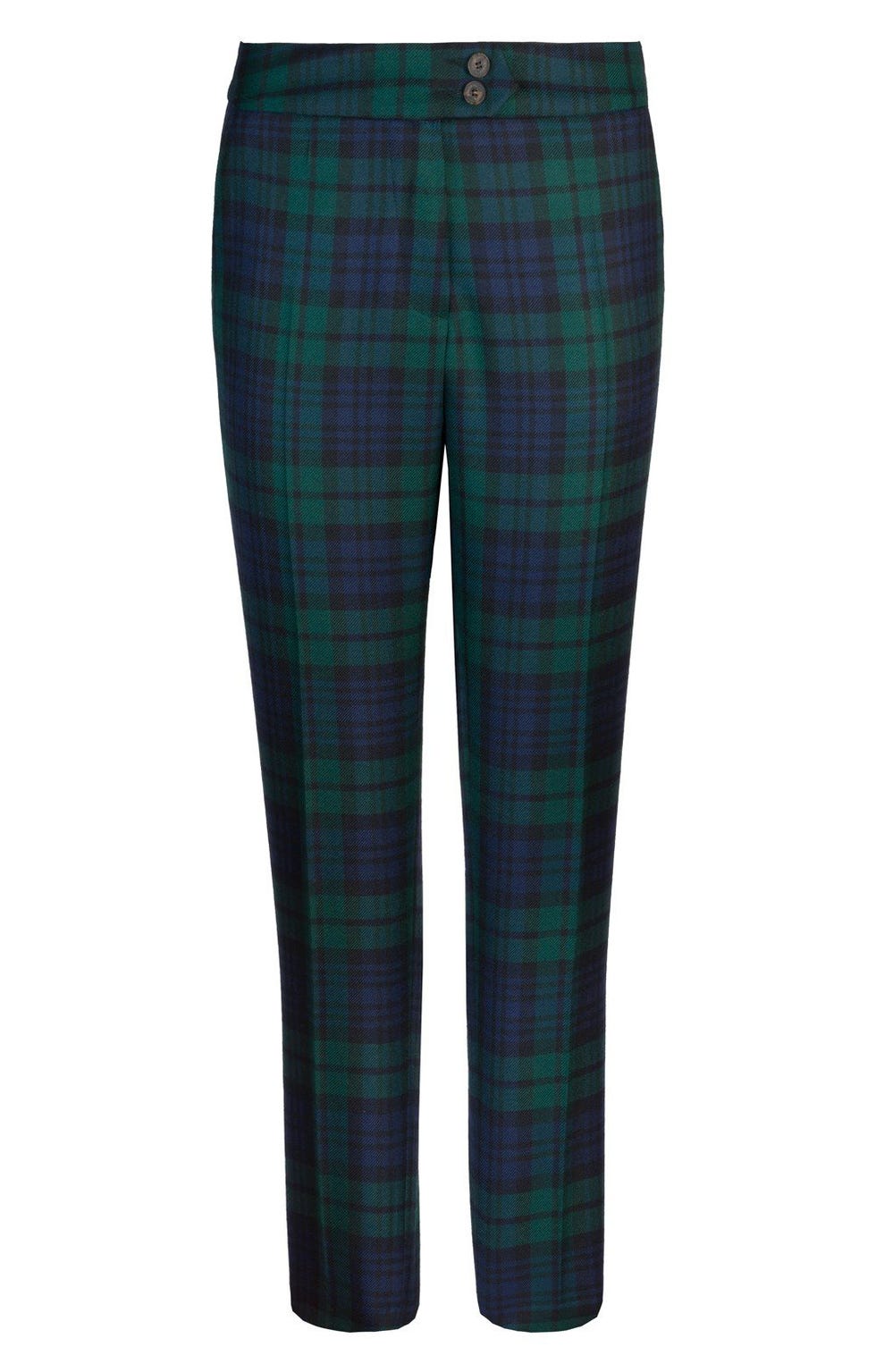 Ladies Cropped Tartan Trousers