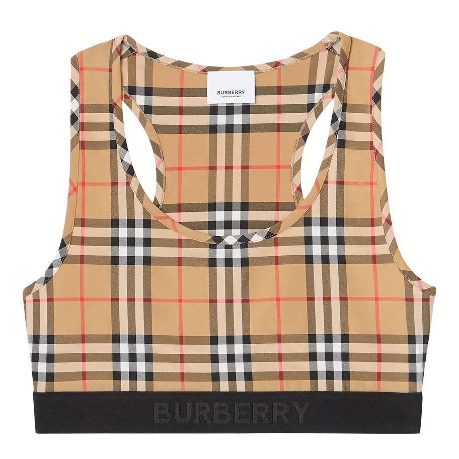 Check Sports Bra