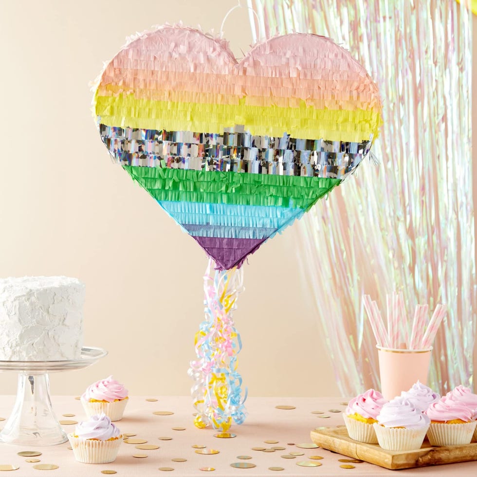 Rainbow Heart Piñata
