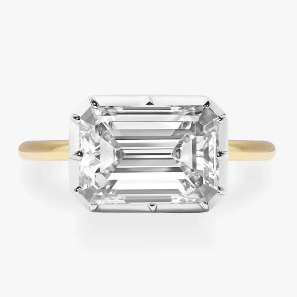 Jessica McCormack east-west emerald cut
