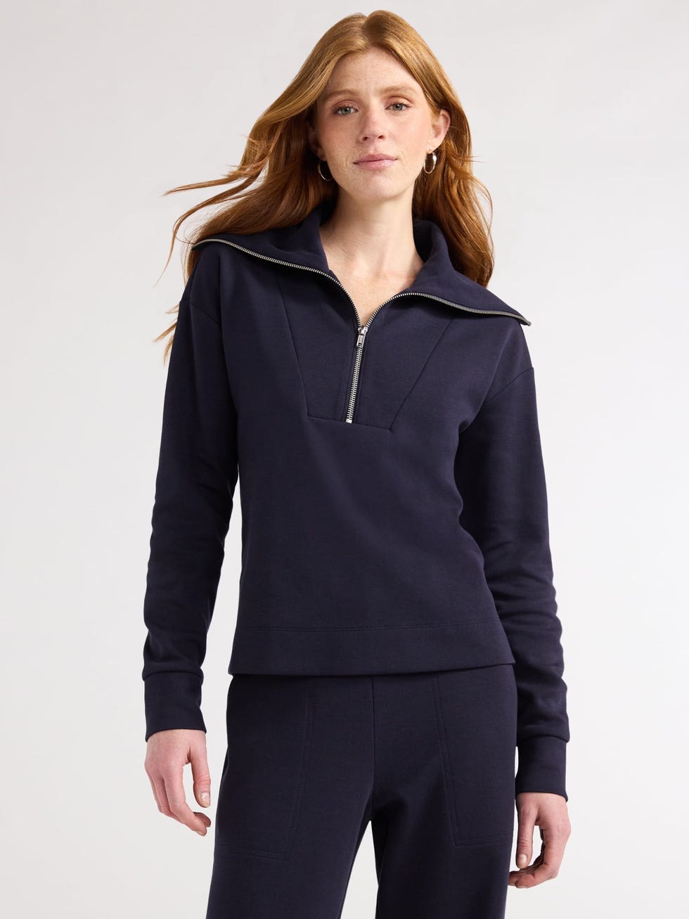 Half Zip Pullover Sweatshirt