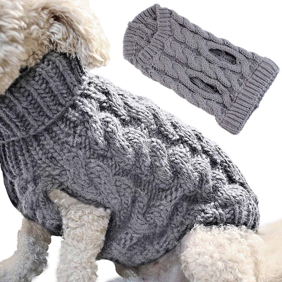 Chaleco suéter para perros de punto