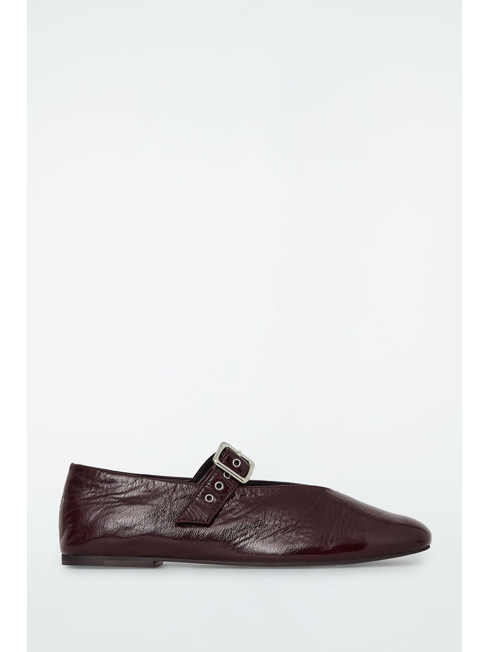 Buckled ballet flats